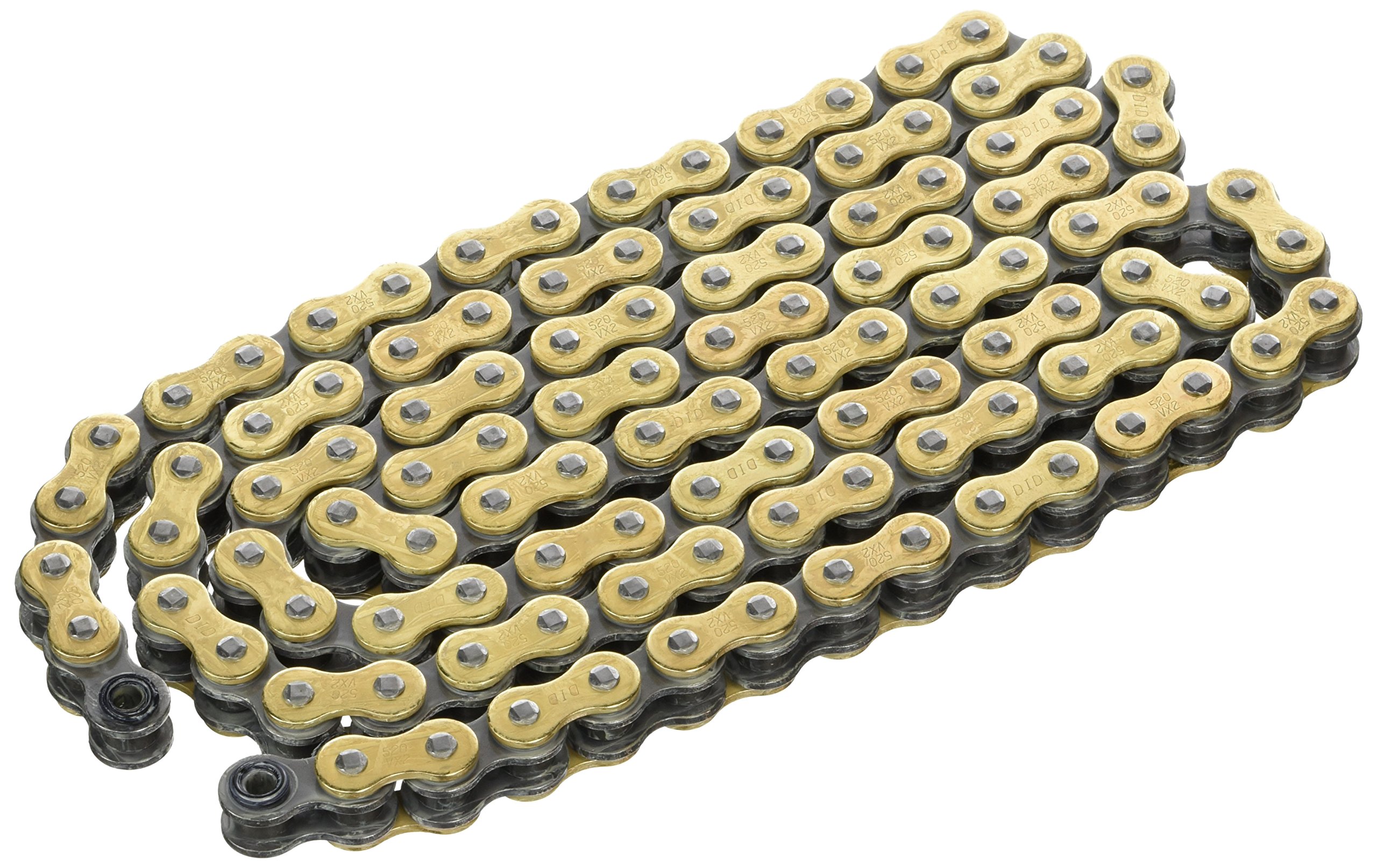 DID Chain 520 VX2, 112 links (X-Ring Gold-Open with clip lock