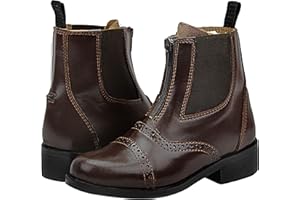 Hispar Women Ladies English Horse Riding Light Weight Leather Glory Zip Zipped Paddock Boots