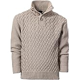 Gioberti Kids and Boys Mock Neck Pullover Knitted Sweater