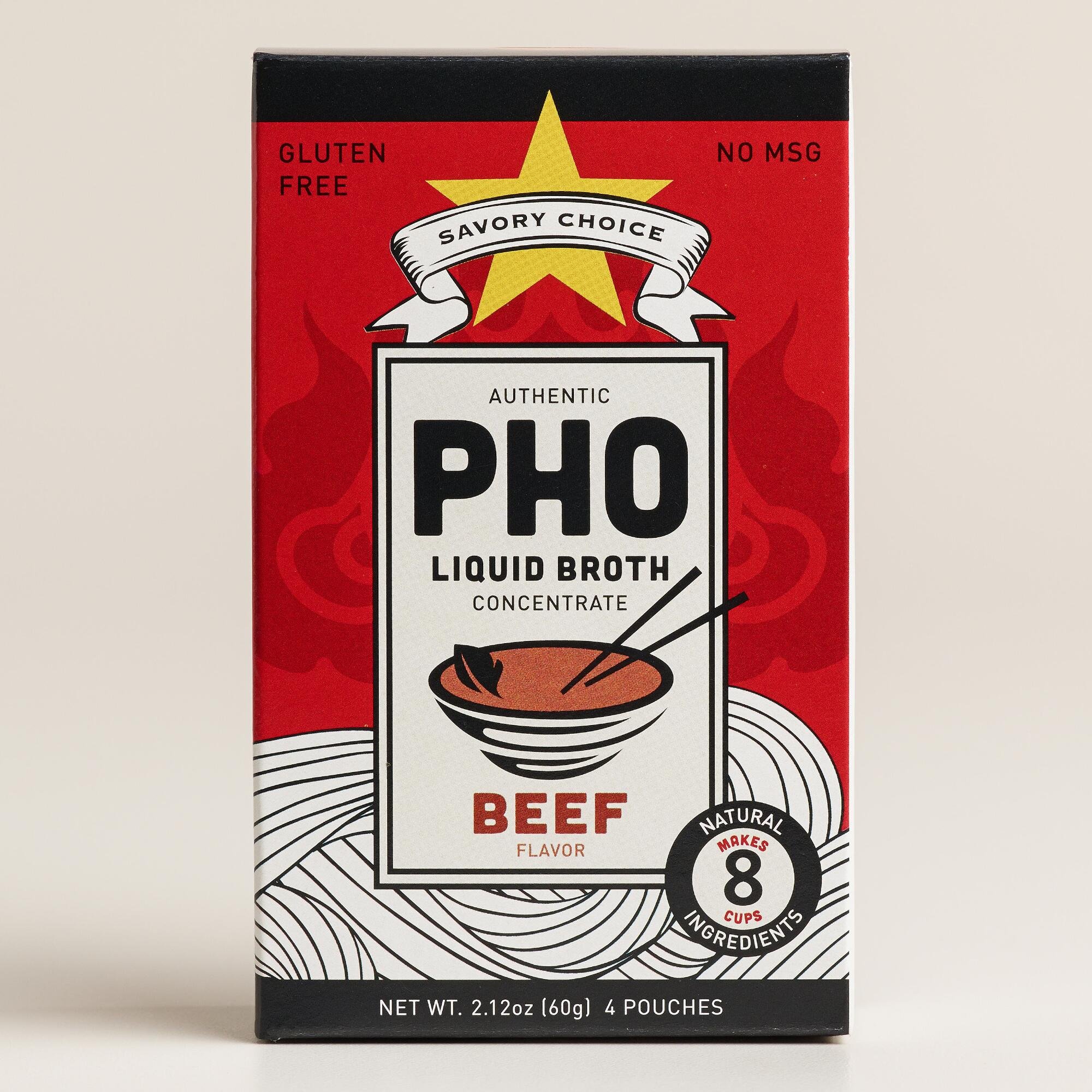 Savory Choice Pho Liquid Broth Concentrate, Chicken, 2.12