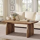 Tribesigns Rectangle Coffee Table, 47-Inch Wood Rectangular Living Room Table, Farmhouse Accent Center Table Low Cocktail Tea