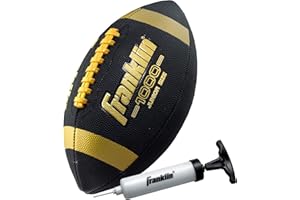 Franklin Sports Youth + Adult Footballs - Extra Grip 1000 Official Size, Junior + Pee Wee Kids - 1 + 12 Packs