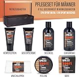 BRUBAKER Men's 8 Pc. Musk Body Wash Skincare Set Vintage Toolbox Gift view 3