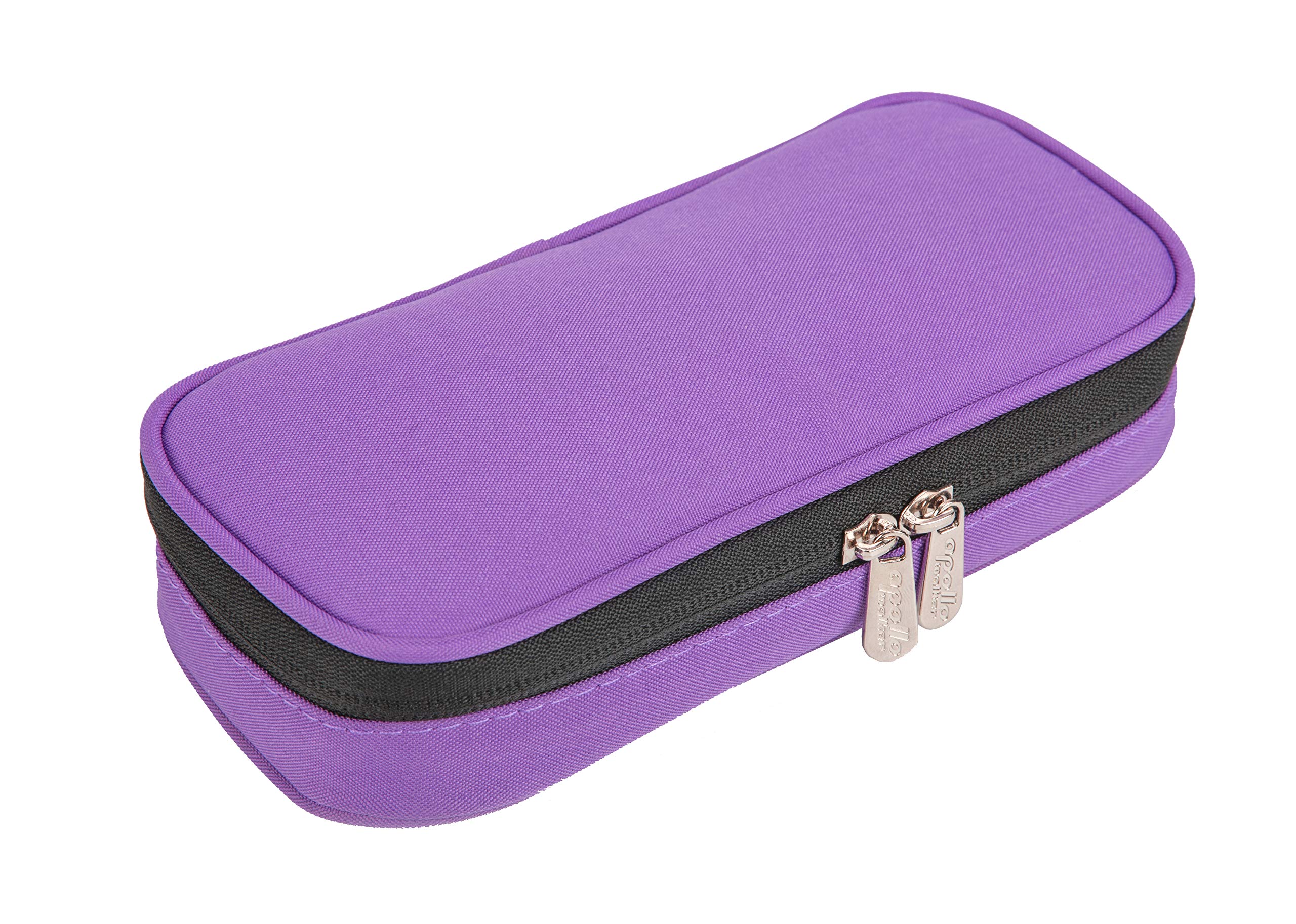 Apollo Walker Insulin Cooler Travel Case Diabetic Medication Cooler with 2 Ice Packs and Insulation Liner(Purple)