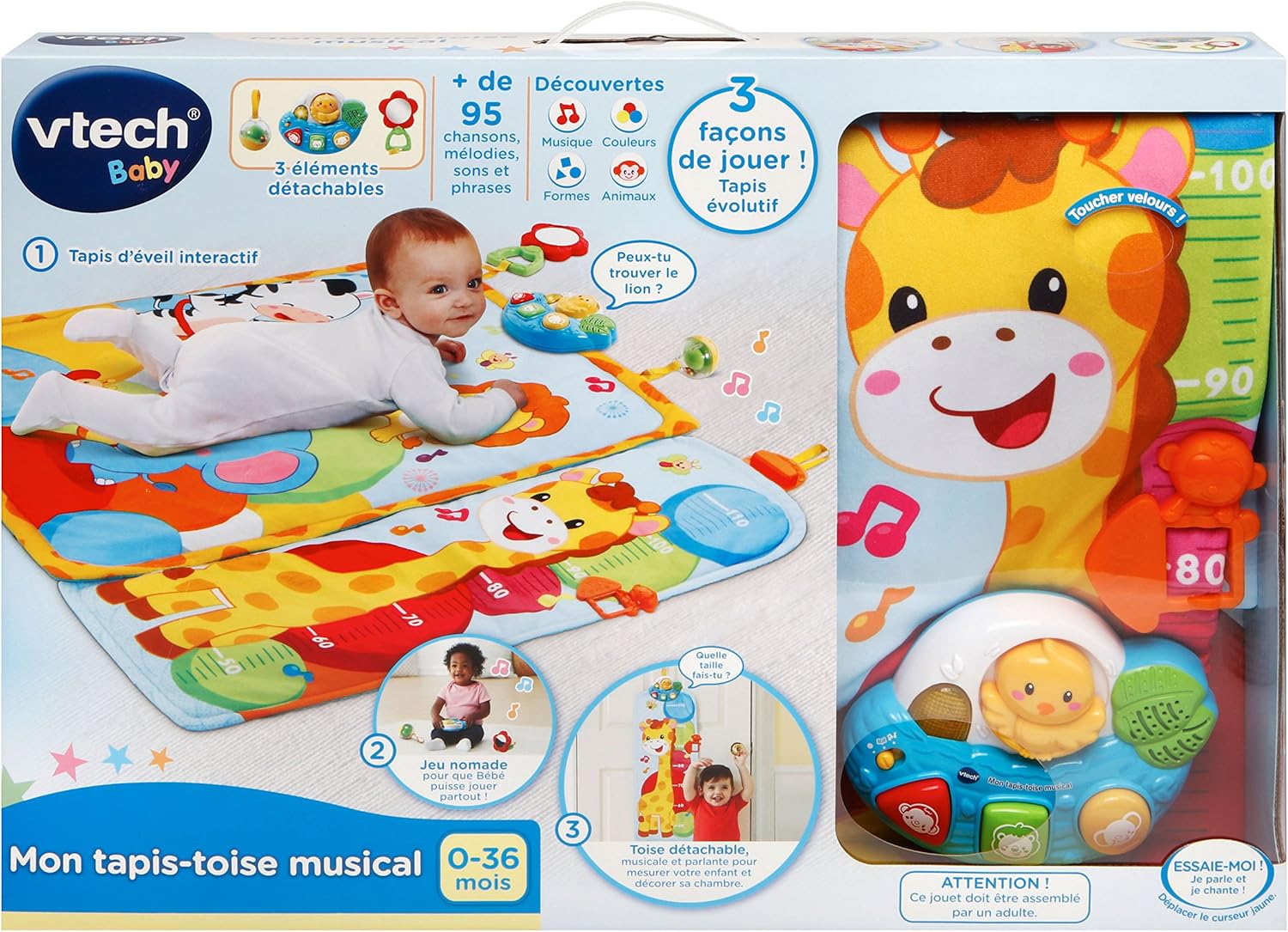 Vtech Tapis Toise Musical Amazon Fr Bebes Puericulture