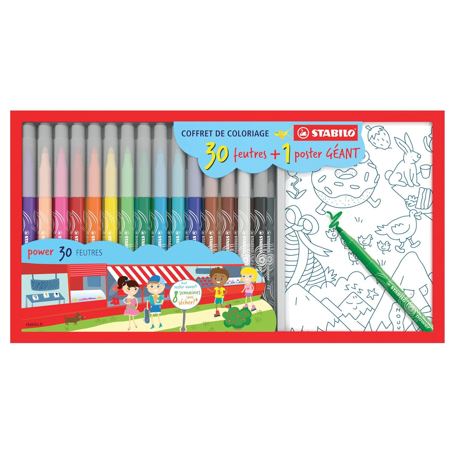 Coloriage G C3 A9ant Paris Omy Jouet Et Loisir Enfant Stabilo Coffret G Ant De 30 Feutres Pointe Moyenne Power Un Colouring Website Games L L Duilawyerlosangeles Dessin Coloriage A Imprimer Gratuit