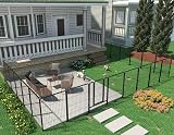 HOMIDEC Dog Pen 8 Panels 80cm High Indoor Outdoor Playpen with Door Silvery view 7