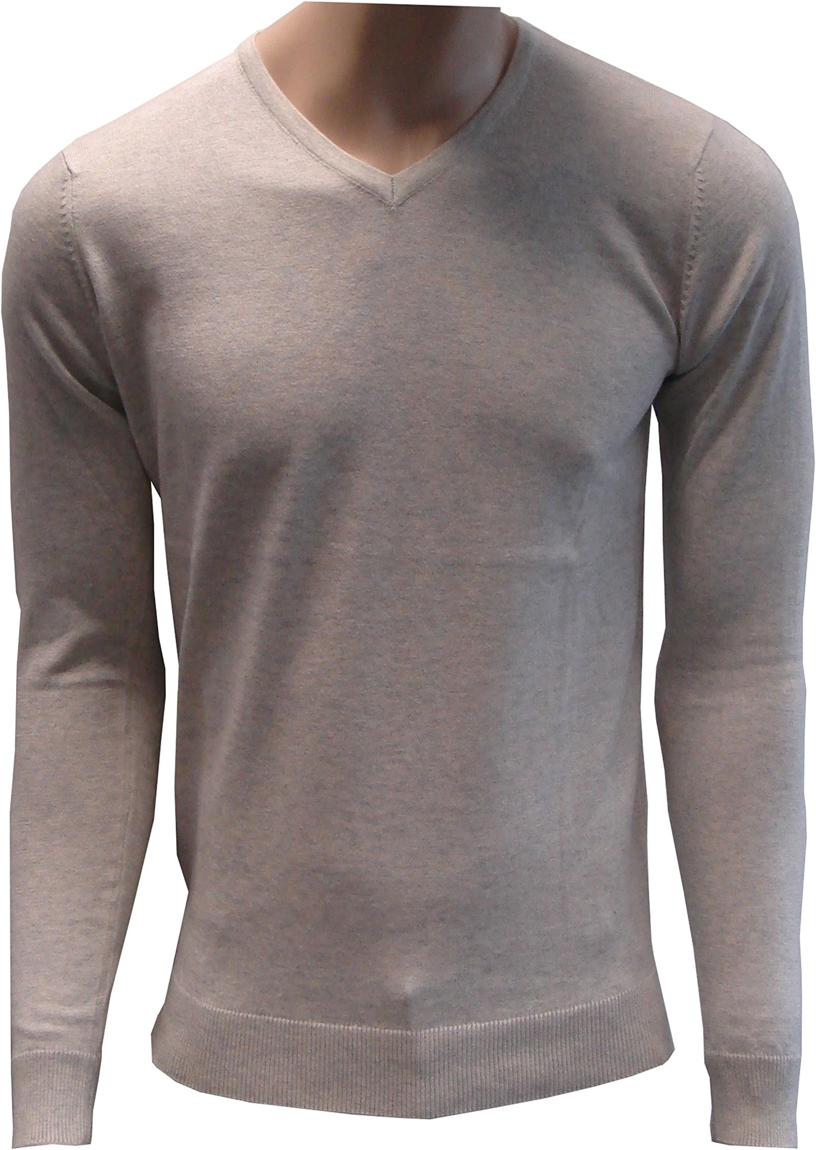 Mens Jumper Cotton/Wool Blend V Neck 'Reiss' Style Jumper/Sweater