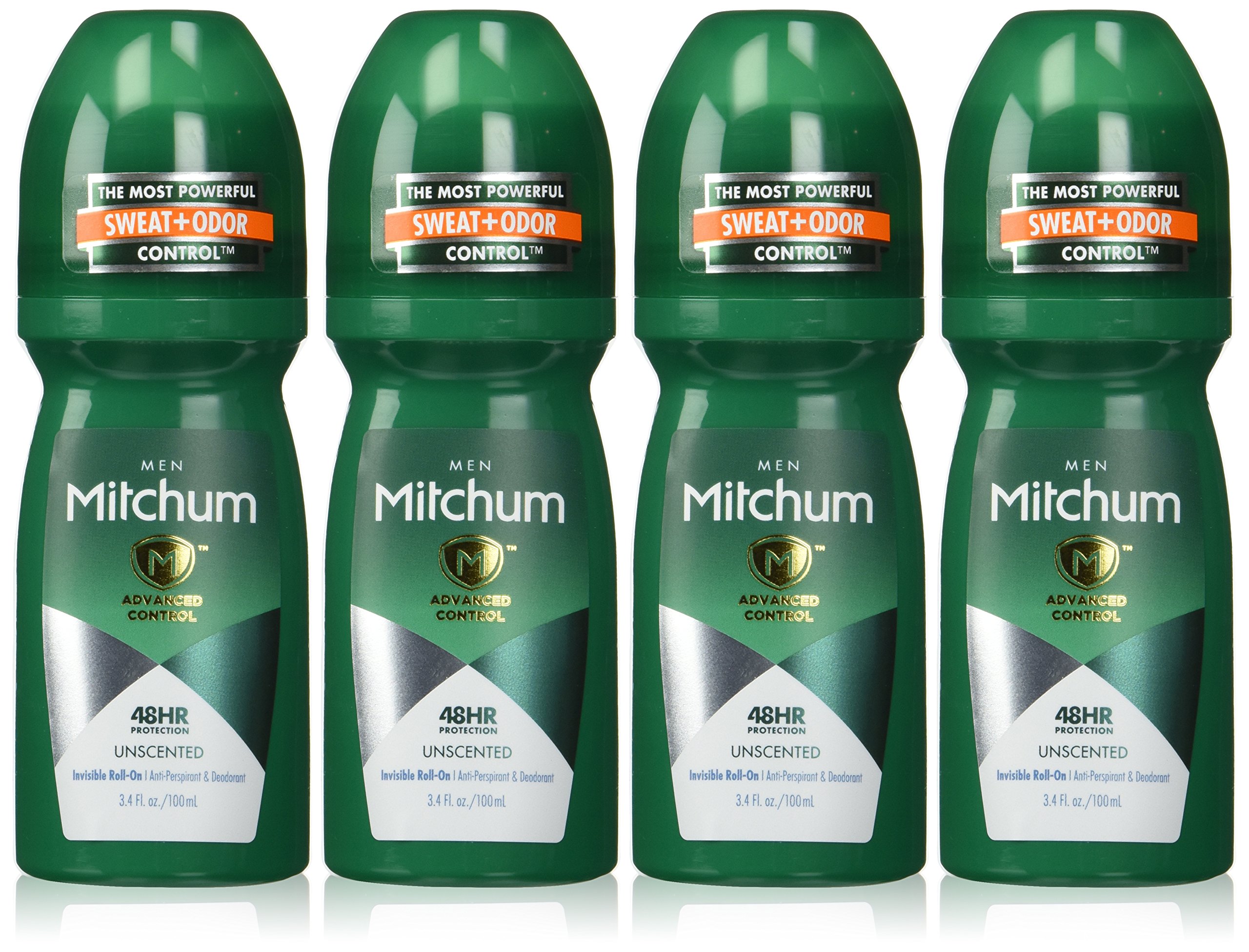 Mitchum AntiPerspirant & Deodorant Roll On Advanced Unscented 3.4 fl