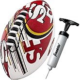 Franklin Sports NFL Team Mini Footballs - Youth 8.5" Official NFL Licensed Football + Air Pump Set