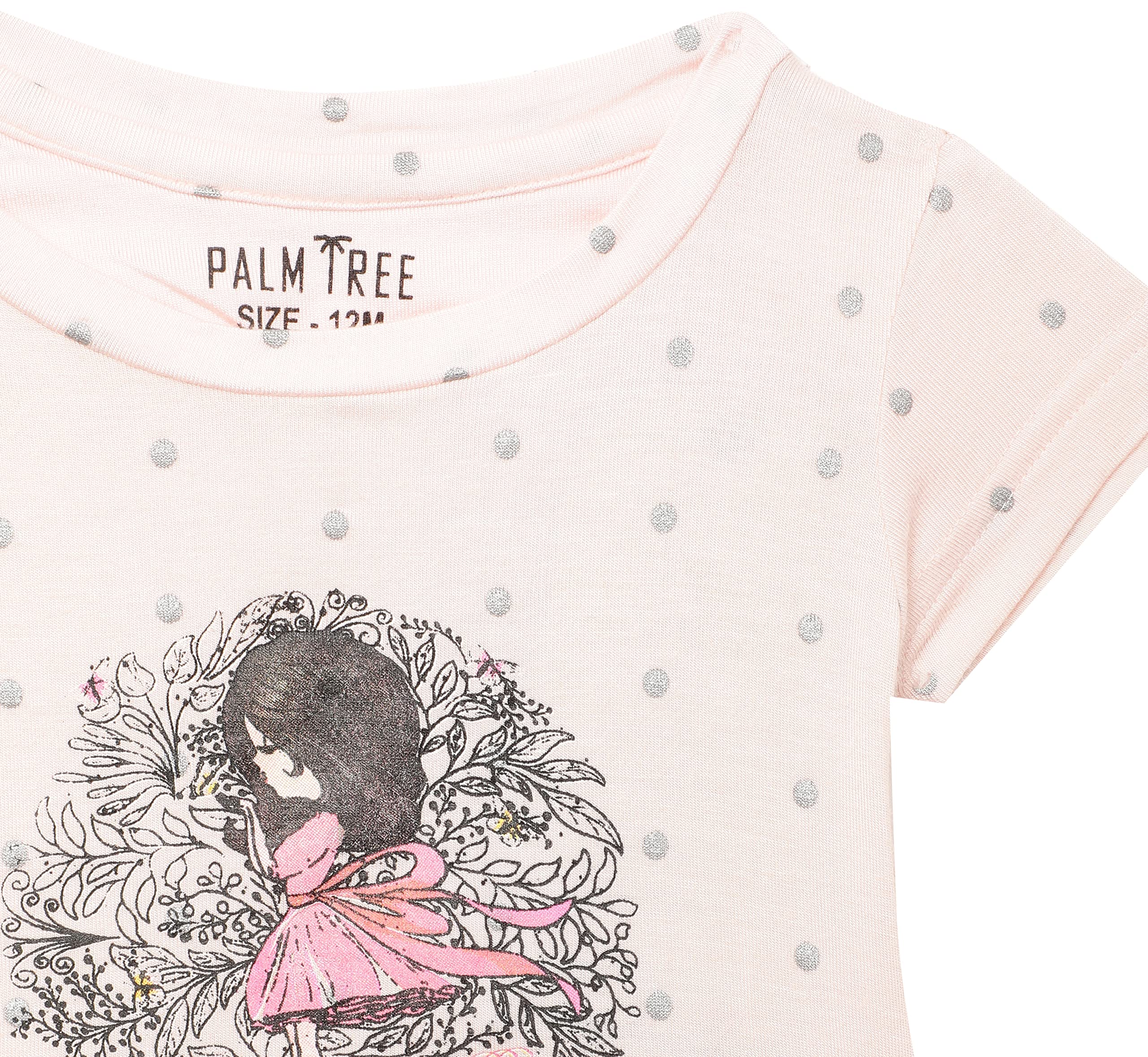 Gini & Jony Palm Tree Baby Girl's Cotton Knitwear (131246520112 C450_Desert Flower_12M | 9-12 Months) Pink 2
