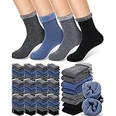 Xuhal 150 Pairs Winter Warm Thermal Socks Bulk Crew Boot Thick Heated for Women Men Cold Weather Hiking