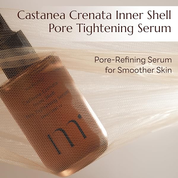 MOLVANY CASTANEA CRENATA INNER SHELL PORE TIGHTENING SERUM – KOREAN SKIN CARE FOR UNCLOGGED PORES, SEBUM CONTROL &, FACE HYDRATING – 1.69 FL. OZ