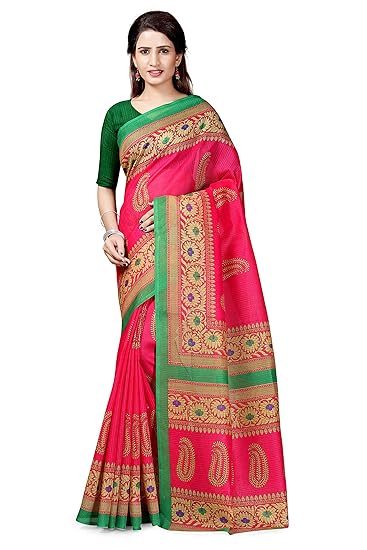 Winza Designer Womens Art Silk Saree With Blouse (ART-24)