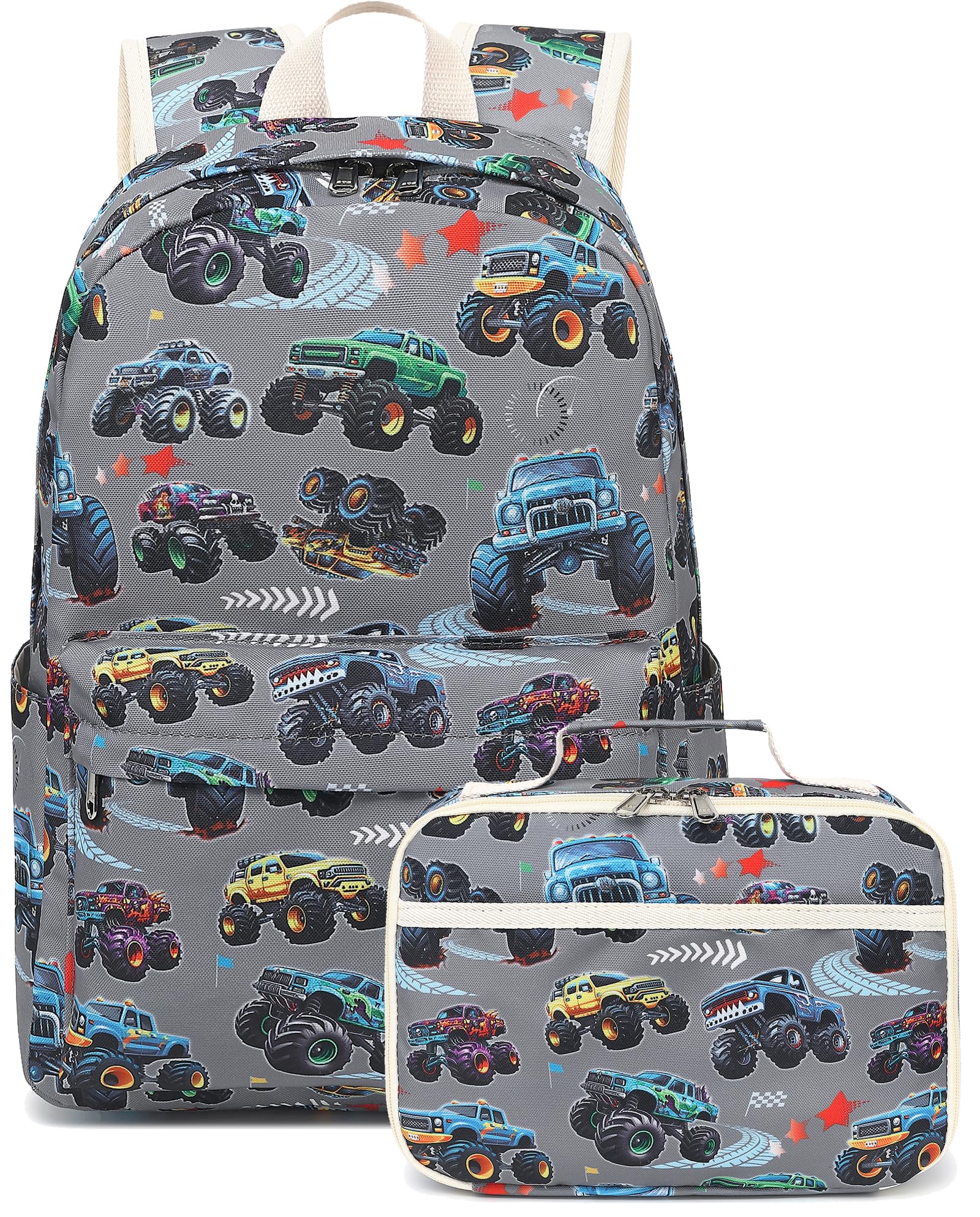 Photo 1 of LEDAOU Kids School Backpack with Lunch Box for Boys Girls Kindergarten BookBag School Bag Preschool Toddler Backpack