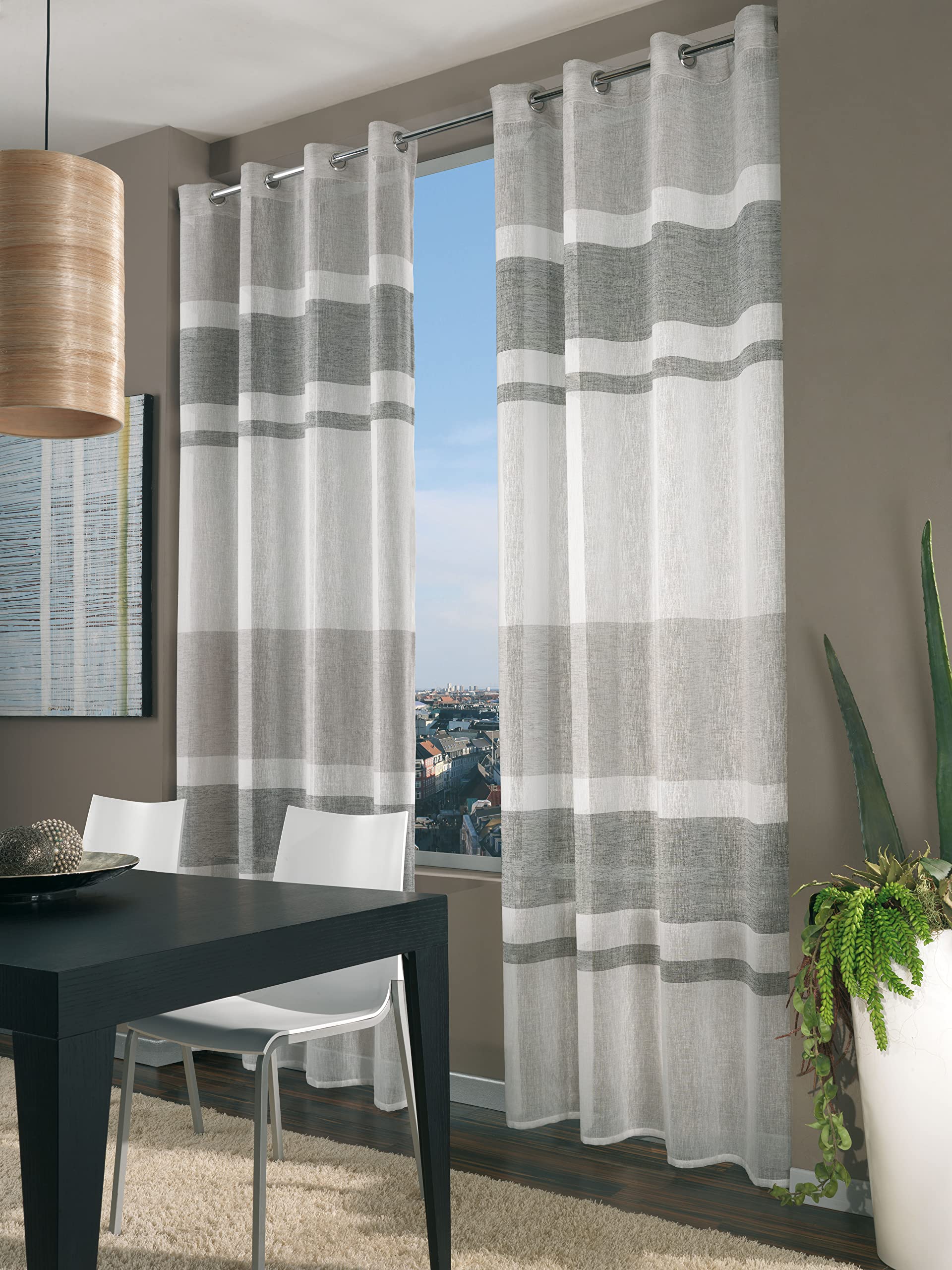 Home Collection fas114 Curtain Band 290x140x290 cm grey