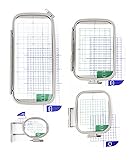 HimaPro 4pc Embroidery Hoop Set Replace for Brother