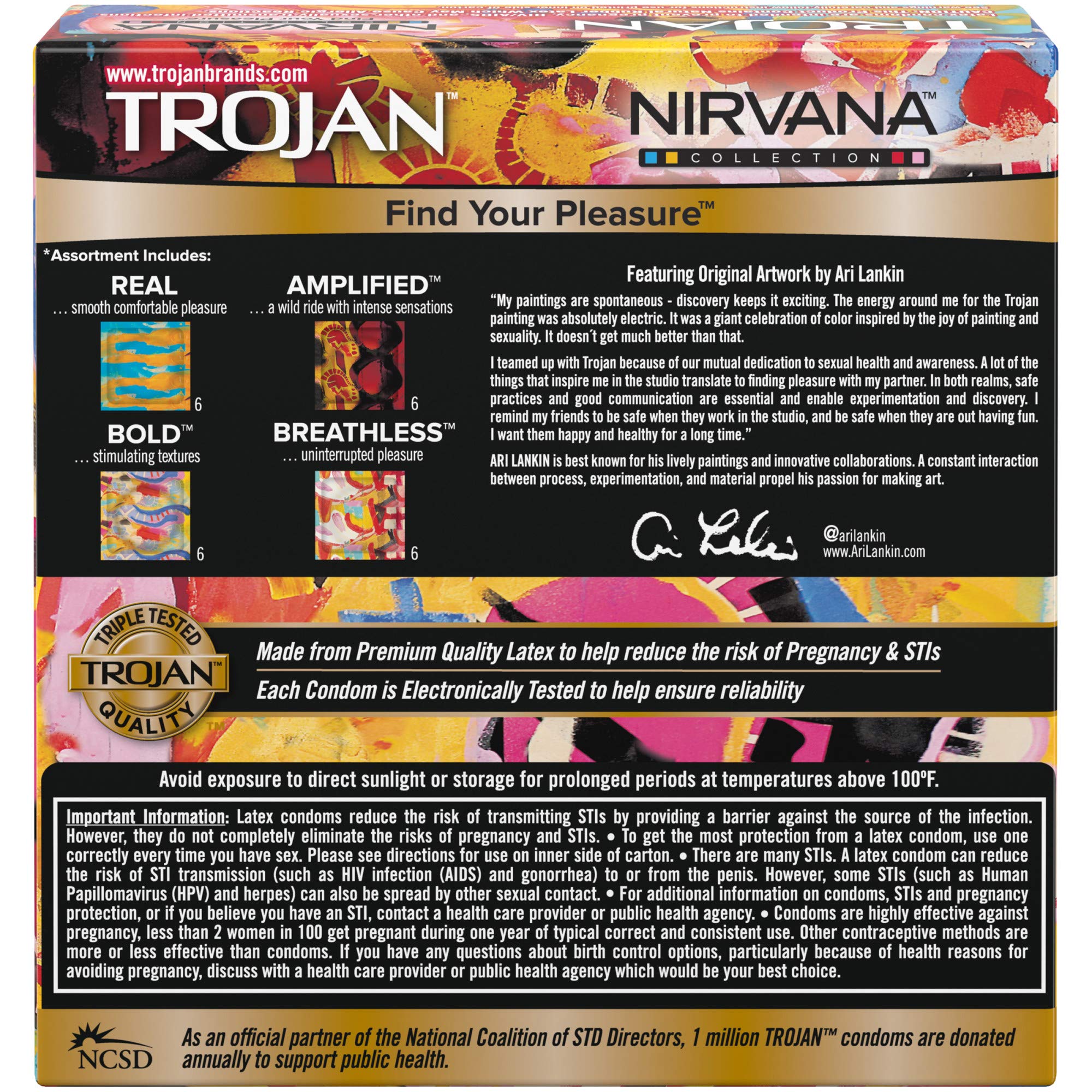 Trojan Nirvana Collection Variety Pack Condoms Buy Online in KSA. Hpc