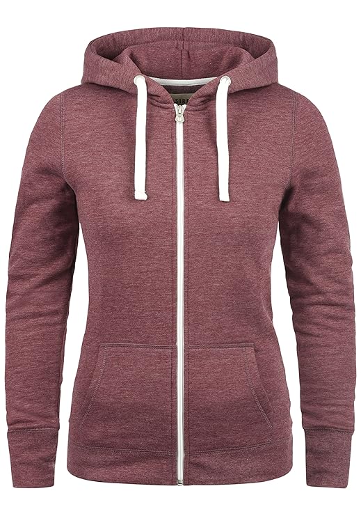 DESIRES DerbyZip Damen Sweatjacke Kapuzenjacke Hoodie Mit Kapuze Und Fleece-Innenseite