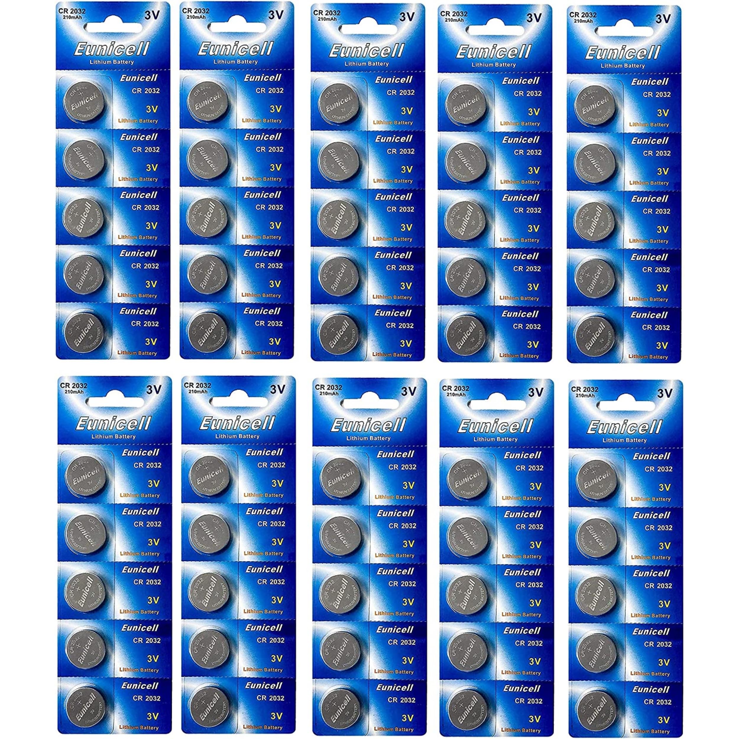 Energy01 Set of 3 Volt 210 mAh Lithium Batteries CR2032 DL2032 50 piles