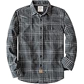 Dubinik®Mens Flannel Shirts Long Sleeve Flannel Shirt for Men Warm Casual Soft Cotton Button Down Plaid Mens Flannel Shirt