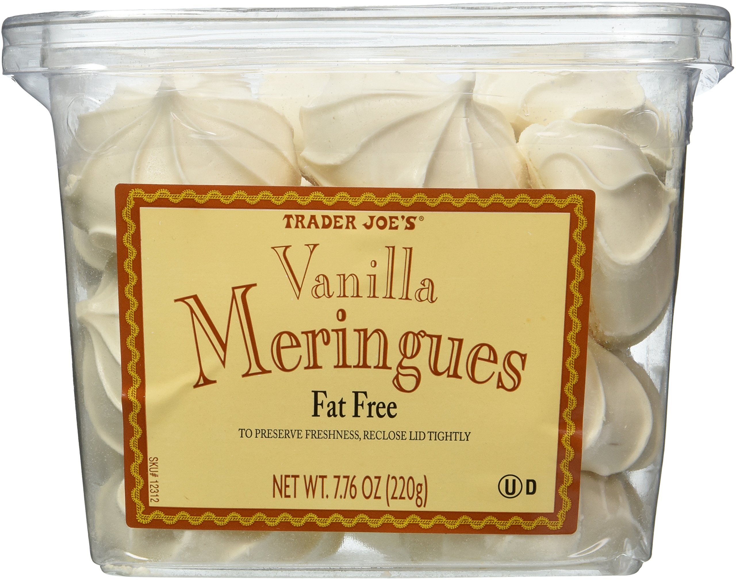 Trader Joe's Vanilla Meringues Fat Free 7.76oz (210g) 2 PACK Buy