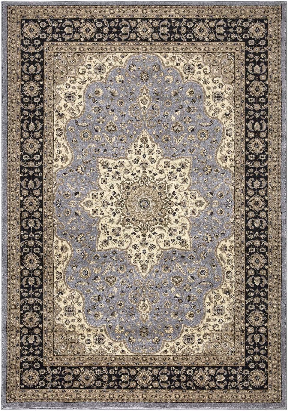 MOONLIGHT20015 Rug Carpet for Room Décor | Rugs Bedroom Rug for Living Room | Large Rug Small Rug Carpets Large Rugs Living Room, Rugs for bedrooms for Room Accessories. (Grey, 60x110 cm)