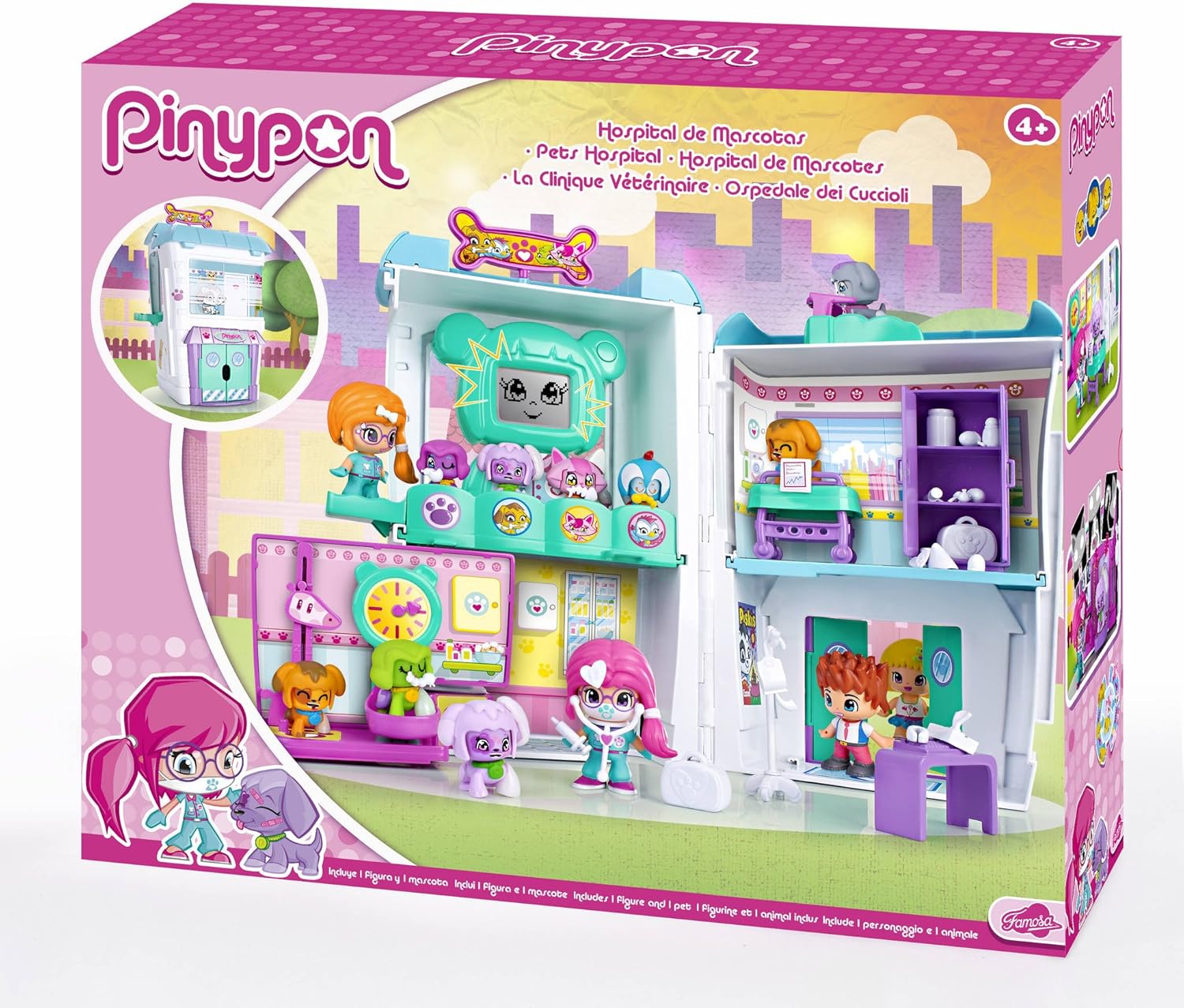 Pinypon Hospital de Mascotas, Muñeca y Accesorios (Famosa 700012914): Amazon.es: Juguetes y juegos