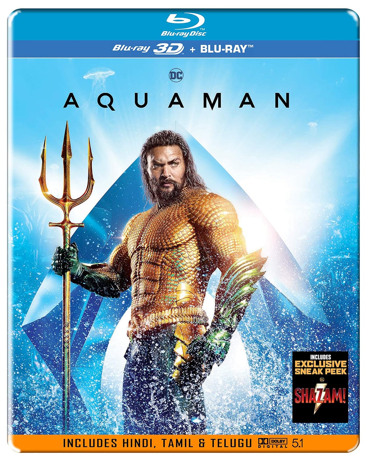 Aquaman Steelbook Blu Ray 3d Blu Ray Amazon In Jason Momoa Amber Heard Dolph Lundgren Nicole Kidman Graham Mctavish James Wan Movies Tv Shows