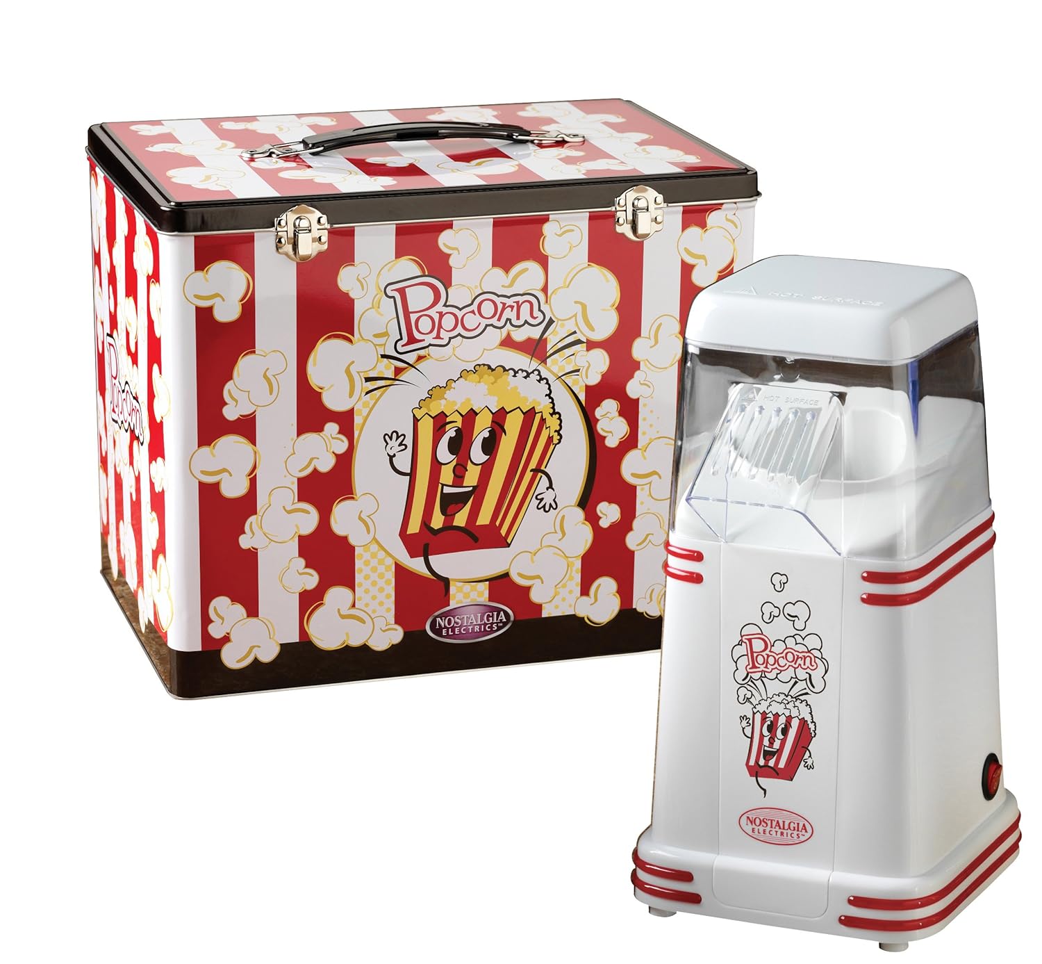 Domena FC650 - Palomitero (160 x 160 x 300 mm, 1,4 kg) Rojo, Color blanco: Amazon.es: Hogar