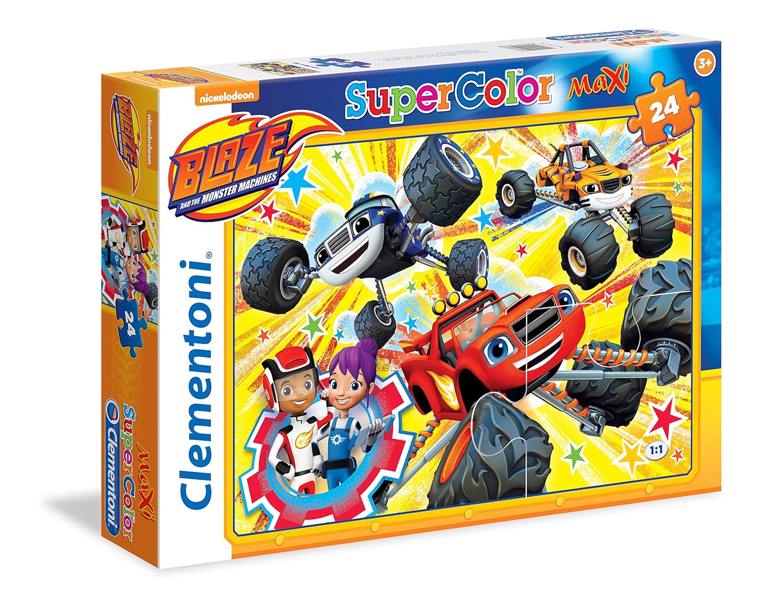 Clementoni Puzzle Maxi Blaze And The Monster Machines 24 Pezzi Amazon Giochi e giocattoli