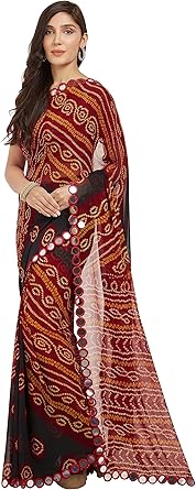 bandhani sarees online amazon