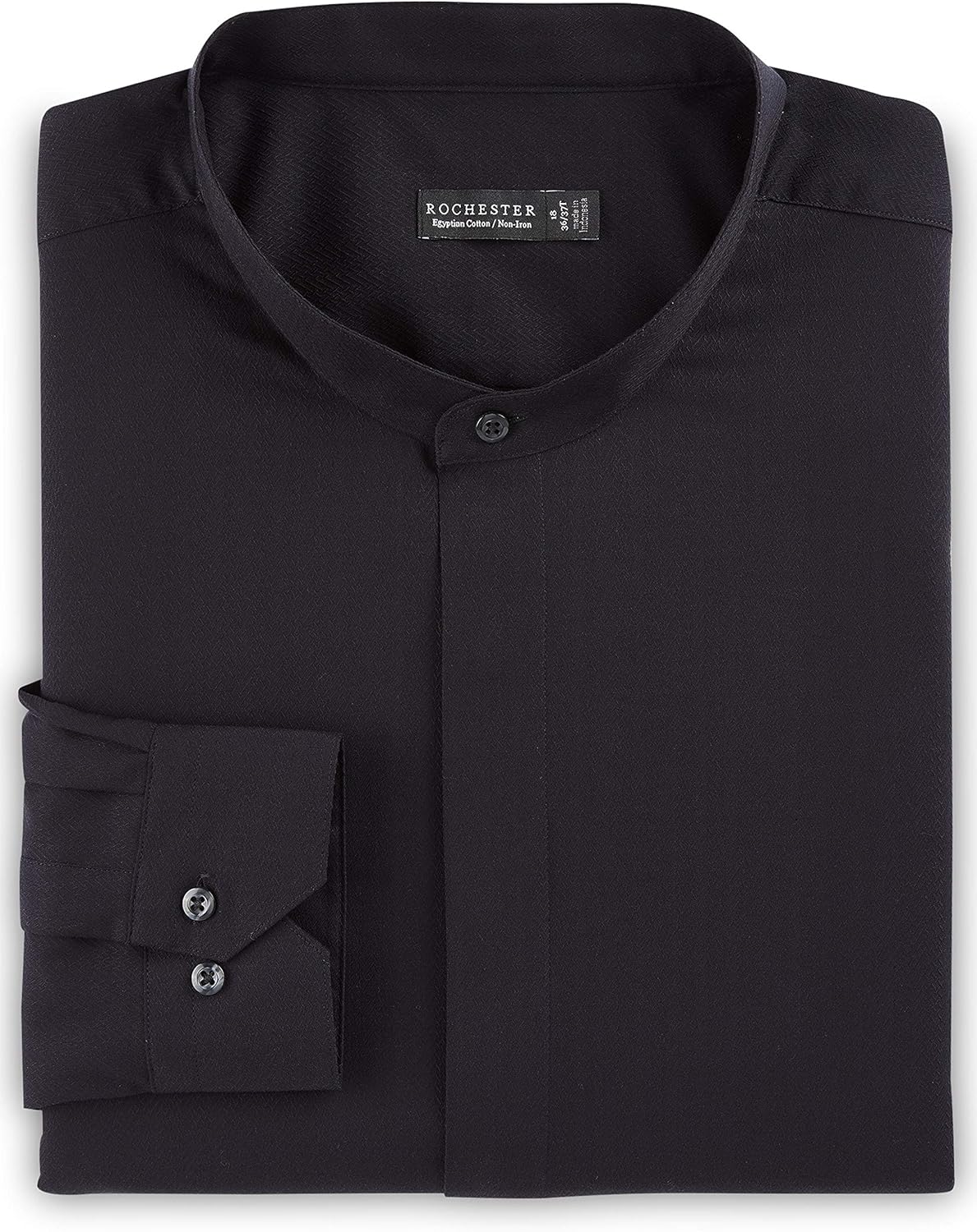 Rochester by DXL Big and Tall Mandarin Collar Dress Shirt