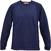 Alpaca Basics Men's Handmade 100% Alpaca Wool Relaxed Crew Sweater