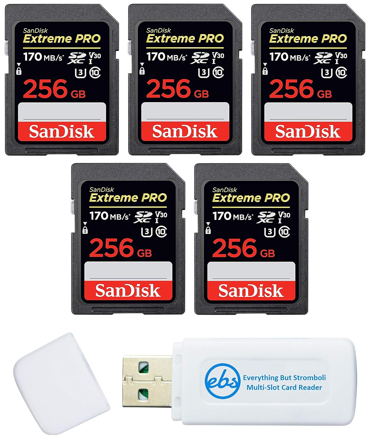 SanDisk - Tarjeta de Memoria SD Extreme Pro (5 Unidades, Funciona ...