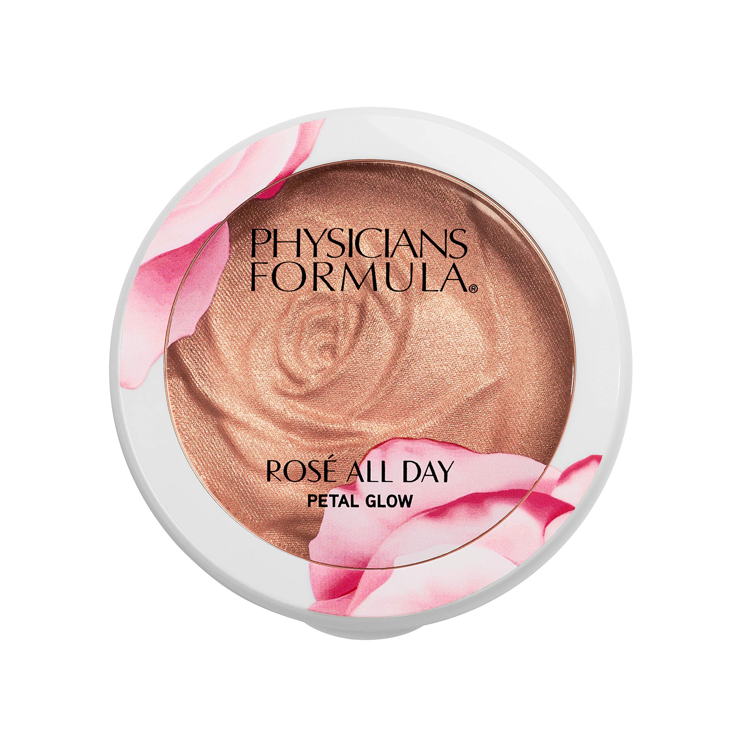 Physicians Formula - Rosé All Day Petal Glow - Highlighter for a Glowing Finish and a Long-Lasting Effect - For All Skin Tones - with Kakadu Plum, Rose Water, Goji, & Tightening Agents - Petal Pink
