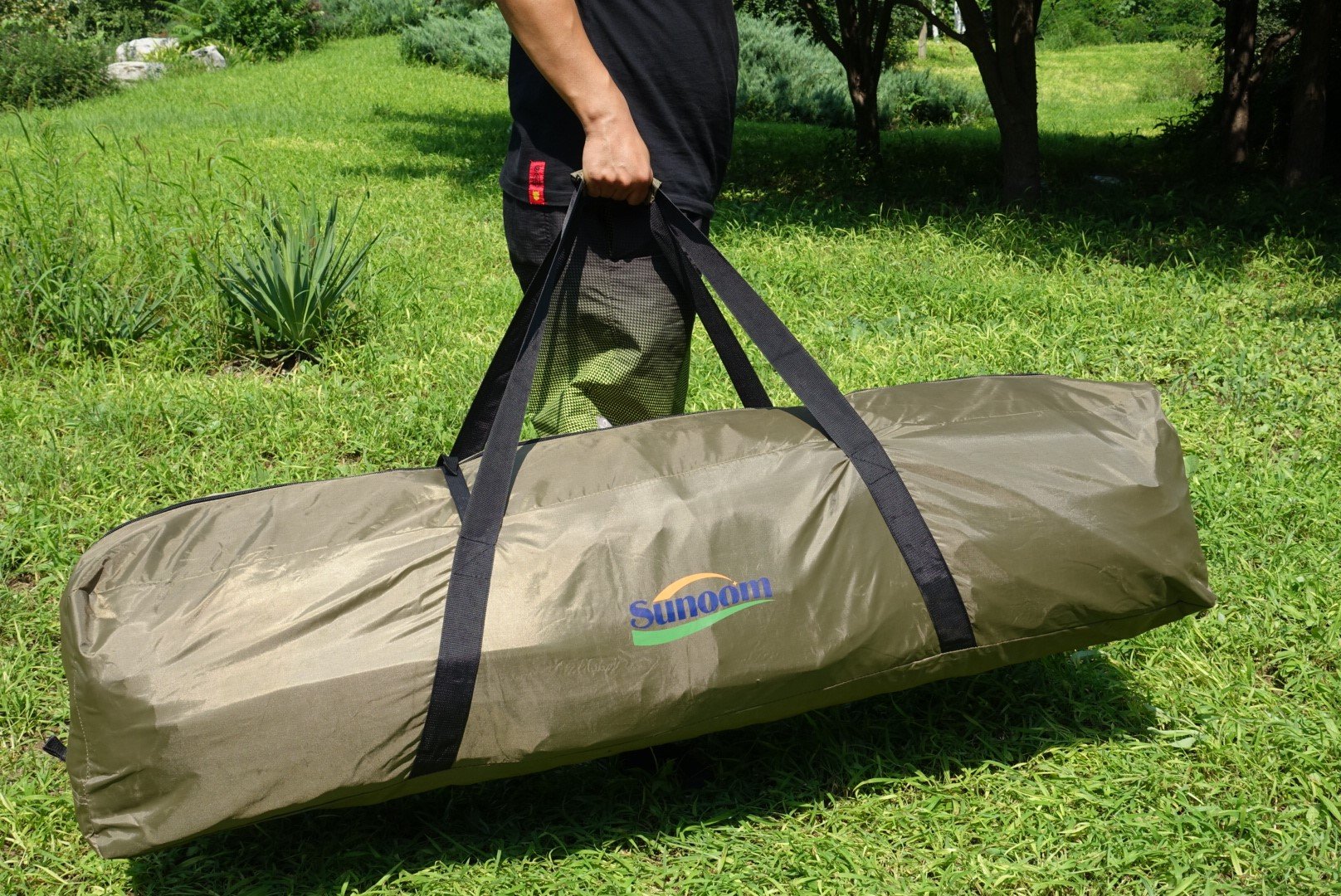 SUNOOM Double Canvas Swag Tent with FireRetardant Waterproof and Heat