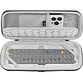 GEEKRIA Hard Shell Travel Carrying Case, Compatible with Teenage Engineering OP-Z Portable Sequencer, Synthesizer, Drum Machine Bag (Dark Gray)