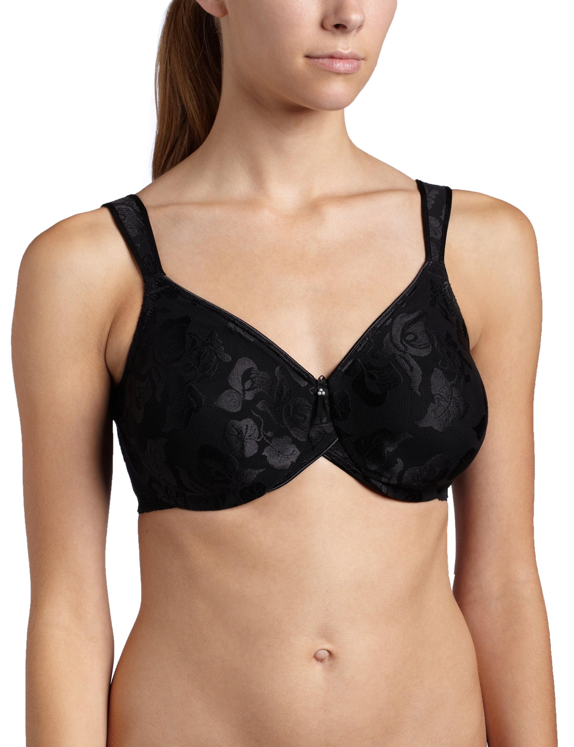 Wacoal 85567 Awareness Full Figure Seamless Underwire Bra 40 G Black