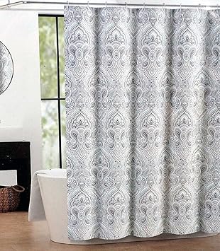 Amazon Com Tahari Fabric Shower Curtain Paisley Medallion