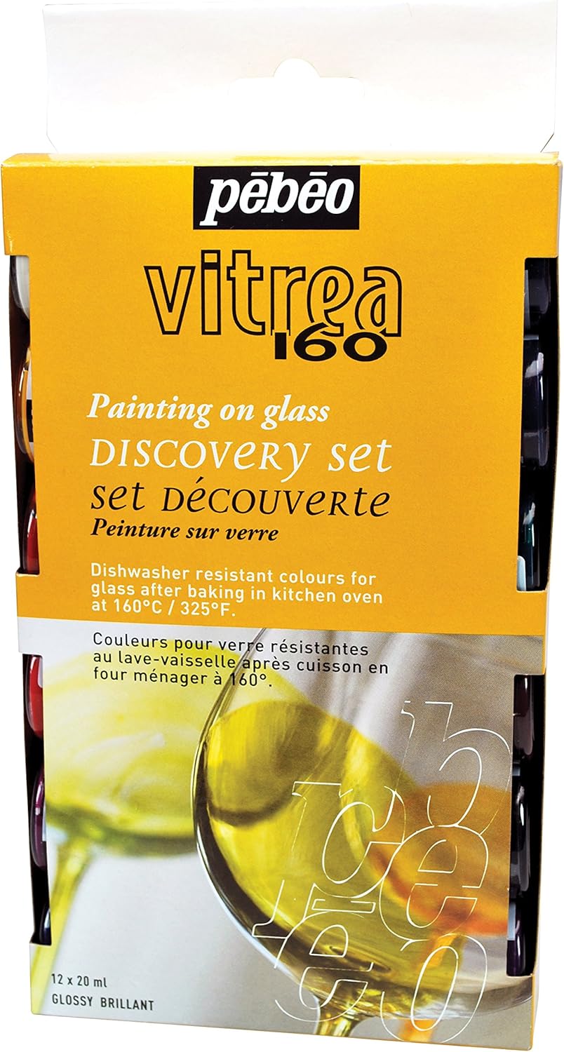 PEBEO Vitrea 160 Discovery Set, PPAV160D12, Various, 240 ml (Pack of 1)