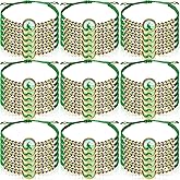 Youyole 50 Pieces San Judas Tadeo Bracelet Saint Jude Rosary Handmade Green Knot Rosary St Jude Mexican Bracelet for Women Men Christmas Gift