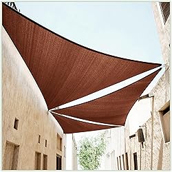 ColourTree 12' x 12' x 12' Brown Sun Shade Sail