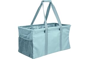 Lucazzi Extra Large Utility Tote Bag - Oversized Collapsible Pool Beach Canvas Basket