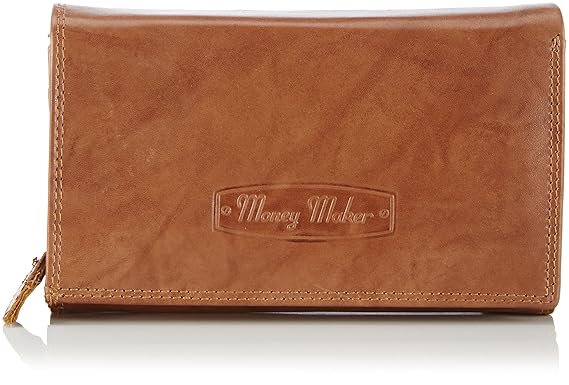 Damen Leder Geldbörse Damen Portemonnaie Damen Geldbeutel - Lang Natur Leder