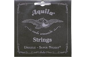 Aquila Super Nylgut AQ-107 Tenor Ukulele Strings – Low G, Pearl-Colored Synthetic Gut, 4-String Set with Perlon Core for Stable Tuning and Precise Play