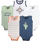 Hudson Baby Unisex Baby Cotton Sleeveless Bodysuits