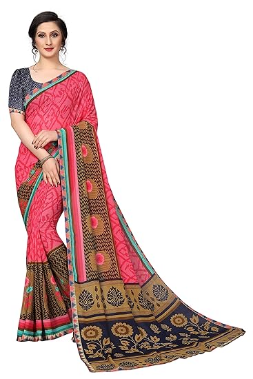 georgette with Blouse Piece Saree (SDPL-ANIKA 01_ Multicolored_ FS)