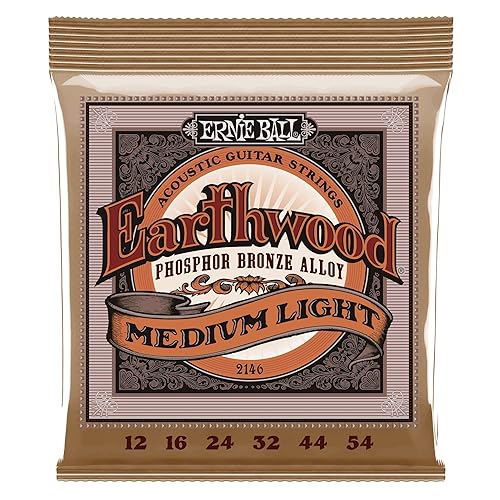 Ernie Ball 2146 Earthwood Medium Light Acoustic Phosphor Bronze String
