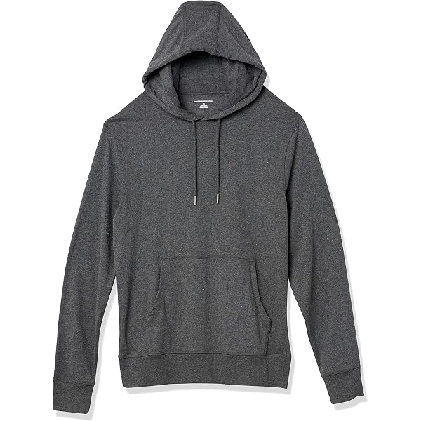 Men's Lightweight Long Sleeve Hoodie - Yoga & Casual Wear, Large Grey Triblend